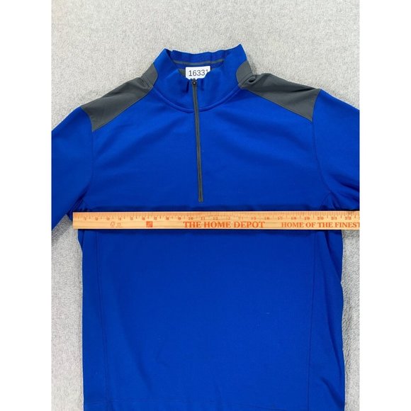 Nike Quarter Zip Long Sleeve Golf Pullover (Men's Large) Blue - Picture 7 of 12